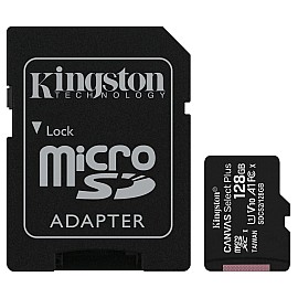 Картка пам'ятi KINGSTON microSDXC 128Gb Canvas Select+ A1 (R100 / W85) +ad