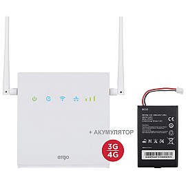 LTE CPE Wi-Fi роутер ERGO R0516 з акумулятором