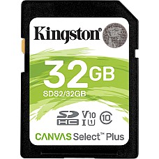 Картка пам'ятi KINGSTON 32GB SDHC Canvas Select Plus 100R (SDS2/32GB)