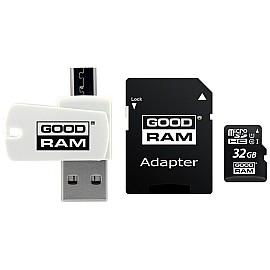 Картка пам'ятi GOODRAM 32Gb (class10) UHS I + Adapter + CardReader