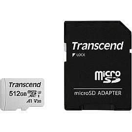 Картка пам'ятi TRANSCEND microSDXC 300S 512GB UHS-I U3 + ad