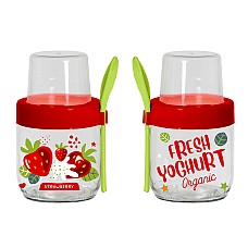 Банка с ложкой и контейнером Herevin Fruit-Yoghurt, 425 мл