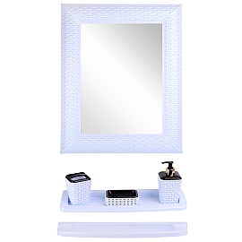 Набор для ванной Violet House Роттанг White