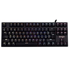 Клавіатура ERGO KB-915 TKL, Blue Switch, Чорний