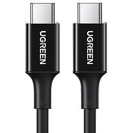 Кабель Ugreen US300 Type-C - Type-C 100W 5A Cable 2м (Black)