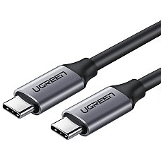 Кабель Ugreen US161 Type-C - Type-C 100W 5A Cable Alum. 1.5м (Gray)