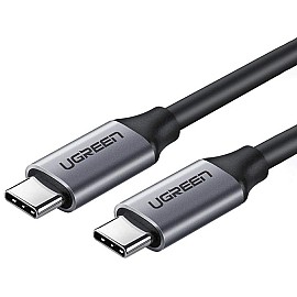 Кабель Ugreen US161 Type-C - Type-C 100W 5A Cable Alum. 1.5м (Gray)
