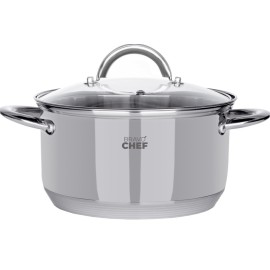 Каструля Bravo Chef 22 см (4.35 л) з кришкою