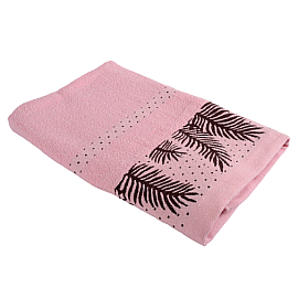 Рушник банний Soho 70х140см Leaf Soft pink