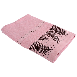 Рушник банний Soho 50х90см Leaf Soft pink