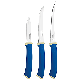 Набір ножів TRAMONTINA FELICE blue, 3 предмети