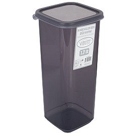 Контейнер для сыпучих Violet House 0299 Transparent Black 1.7 л