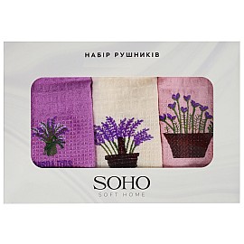 Набір рушників Soho 25х50см Lavender collection