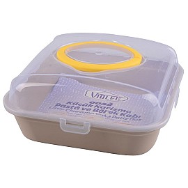 Тортівниця пл. VIOLET HOUSE 0038 квадратна маленька MIX (0038 квадратная маленькая MIX)