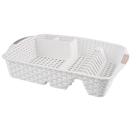 Сушка для посуду Violet House 0757 Ротанг WHITE 48х37.5х9 см 