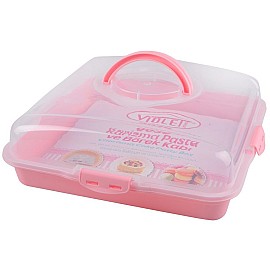 Тортівниця Violet House 0036 Каризма Pink 13х38х38 см