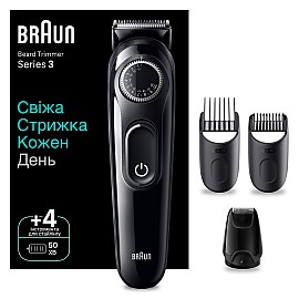 Тример для бороди та вусів Braun BeardTrimmer BT3420 
