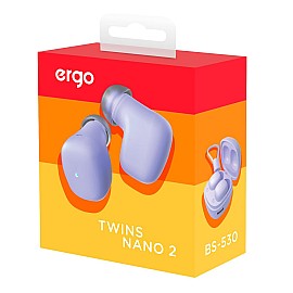 Наушники ERGO BS-530 Twins Nano 2 Violet