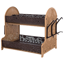 Сушка для посуду Violet House 0414 Ажур BROWN 28х40х38 см