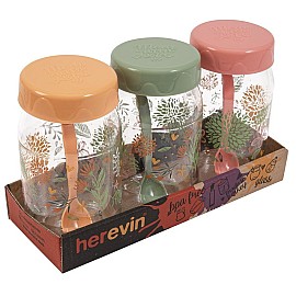 Набір спецівниць Herevin Decorated Spice Jar Set MIX (131507-457), 3 шт