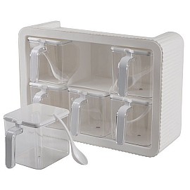 Набір спецівниць Violet House 0438 Spice White, 6 шт