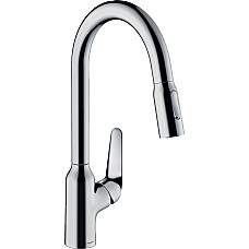Змішувач для кухні Hansgrohe Focus M42, довж.виливу - 224мм, витяжний, 1важіль, KM220, хром