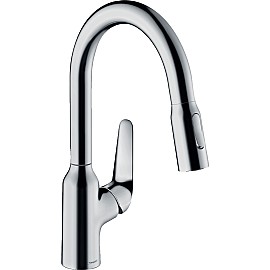 Змішувач для кухні Hansgrohe Focus M42, довж.виливу - 224мм, витяжний, 1важіль, KM180, хром