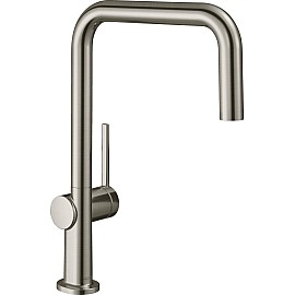 Змішувач Hansgrohe Talis M54 для кухонної мийки / 72806800 / 220мм, 1-струменевий / поворотний / важіль збоку / форма округла / під сталь