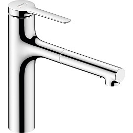 Змішувач для кухні Hansgrohe Zesis M33, довж.виливу - 231мм, витяжний, 1важіль, KM160, хром