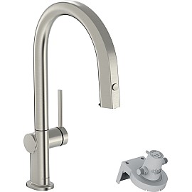 Змішувач для кухні Hansgrohe Aqittura M42, довж.виливу - 240мм, витяжний, 1важіль, FilterSystem 210, під сталь