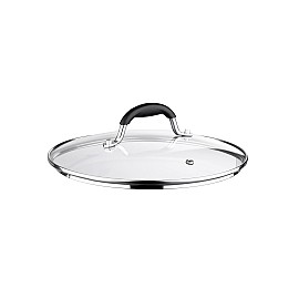 Кришка Ardesto Black Mars 22 см, скло, нержавіюча сталь, силікон