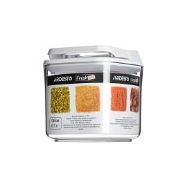 Контейнер для сыпучих Ardesto Fresh  0.7 л,белый, пластик