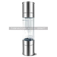 Млинок для солі та перцю 2 в 1 Ardesto Gemini, акрил, нержавіюча сталь