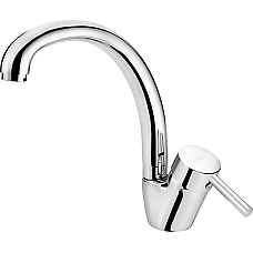 Змішувач для кухні Deante Aster, дл.зливу - 216мм, поворотний, 1 важіль, хром