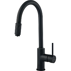 Змішувач для кухні Deante Aster, довж.виливу - 206мм, поворотний, 1+фільтр, чорний