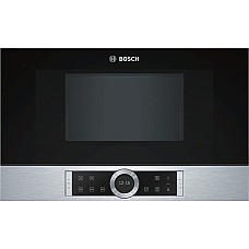 Встраиваемая микроволновая печь Bosch BFL634GS1 - 21л. / 900Ватт / TFT дисплей / нерж. сталь