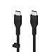 Кабель Belkin USB-С - USB-C силіконовий, з кліпсою, 2м, чорний