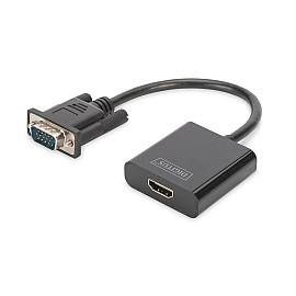 Перехідник DIGITUS VGA - HDMI Full HD