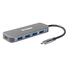 USB-Концентратор D-Link DUB-2340 3xUSB3.0, 1xUSB3.0 (Швидка зарядка), 1xUSB-C / PD, USB-C USB-Концентратор D-Link DUB-2340 3xUSB3.0, 1xUSB3.0 (Швидка зарядка), 1xUSB-C / PD, USB-C