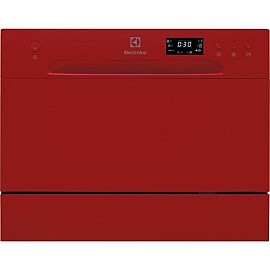 Посудомийна машина Electrolux ESF2400OH компактна, 6 комплектів, A+, 6 програм, дисплей, червоний