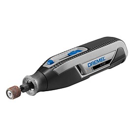 Шліфувально-гравірувальна машина Dremel 7760-15, акумуляторна, 3,6В, 2Ah, ЗП USB, 8000-25000об / хв, 15 насадок, 19,5см, 0.27кг