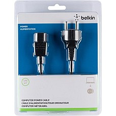 Кабель Belkin мережевий Schuko - C13, (IEC F / EURO ) 1.8м, Black Кабель Belkin мережевий Schuko - C13, (IEC F / EURO ) 1.8м, Black