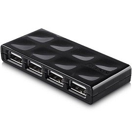 Концентратор USB 2.0, 4 порта Belkin USB Mobile Hub активний, з БЖ, Black / Чорний