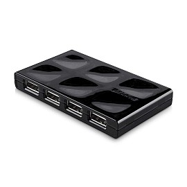 Концентратор USB 2.0, 7 портів Belkin USB Mobile Hub активний, з блоком живлення, Black / Чорний