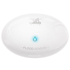 Розумний датчик протікання води Fibaro Flood Sensor, Z-Wave, 3V CR123A, 12-24V DC, білий