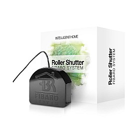 Розумне реле Fibaro Roller Shutter 3, Z-Wave, 230V, макс. 4.2A (лампи), 1.7А (мотори), 400Вт, чорний