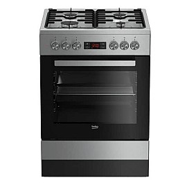 Плита Beko електрична склокерамічна, 66л, 60x60см, дисплей, конвекція, нерж