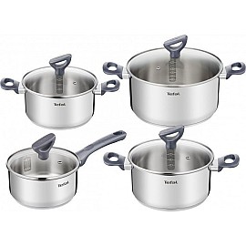 Набір посуду Tefal Daily Cook, 8 предметів, нерж. сталь G712S855