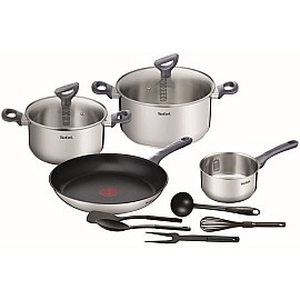 Набір посуду Tefal Daily Cook, 11 предметів, нерж. сталь G713SB45