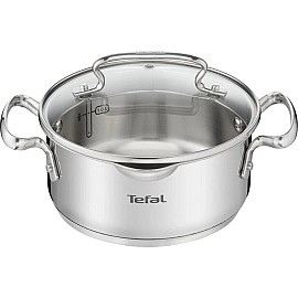 Каструля з кришкою, Tefal DUETTO+, 18 см, 2л, нержавіюча сталь